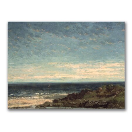 Gustave Courbet 'The Sea' Canvas Art,24x32